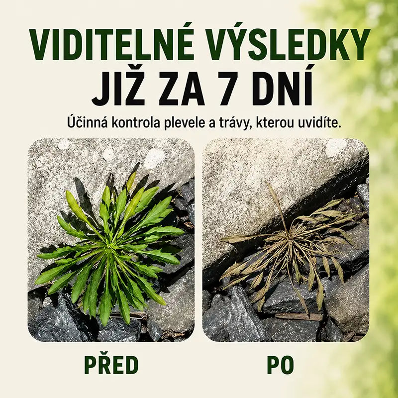 Rychlý zabiják plevele a trávy