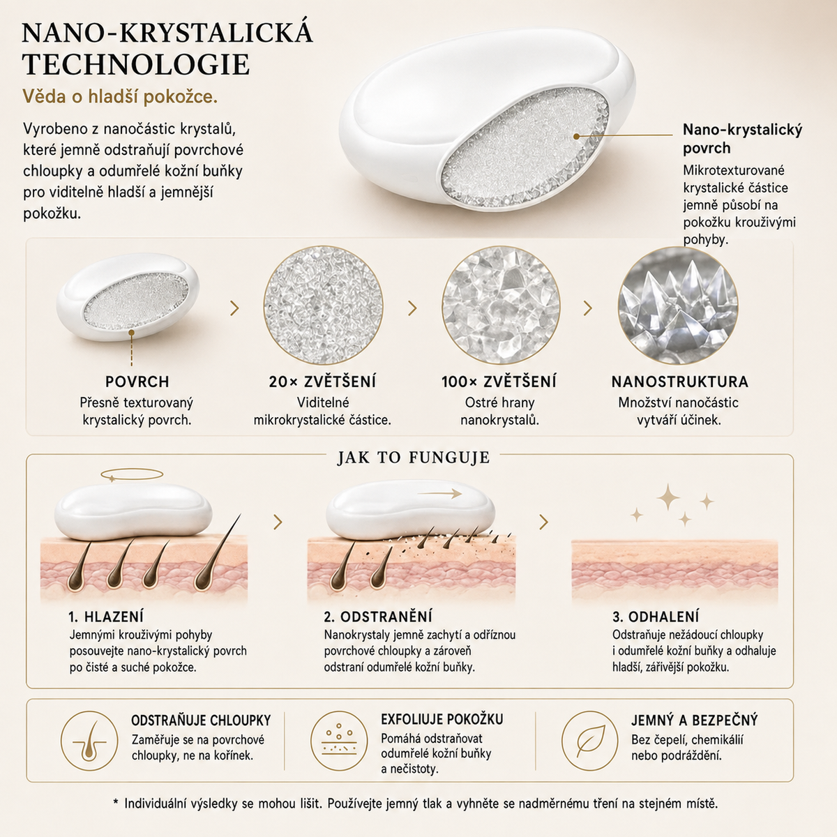 Fájdalommentes Crystal hajeltávolító