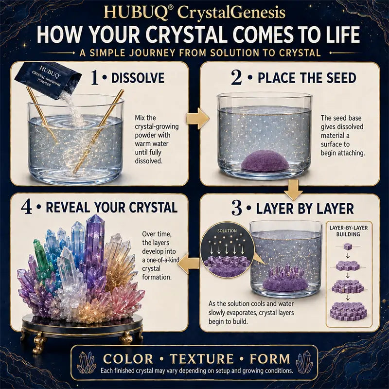 Lurtad CrystalGenesis — Luxury Textured Crystal Growing Kit💎
