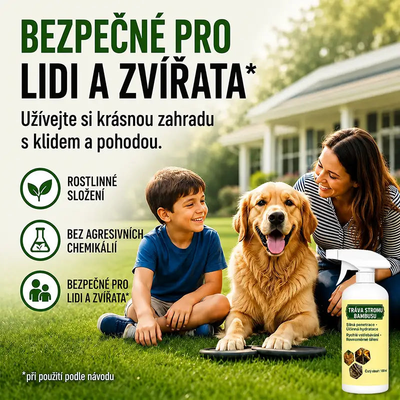 Přírodní rychle působící sprej proti plevelu a trávě