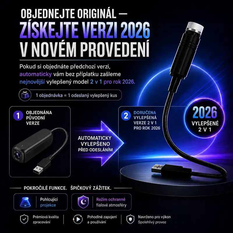 Lurtad 🔮2v1: Imersivní projekce & Fialový režim ochrany zraku
