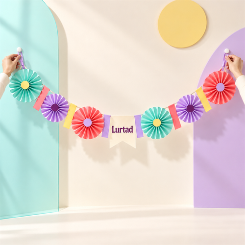 Lurtad Bright Bloom Paper Garland main party item view