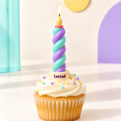 Lurtad Twist Wish Birthday Candles main party item view