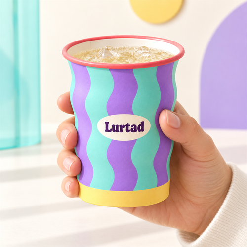 Lurtad Wavy Color Party Cups main party item view